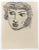 The Portrait is a Pencil Drawing realized by Mino Maccari (1924-1989) in 1945. Monogrammed in the lower margin. Good...