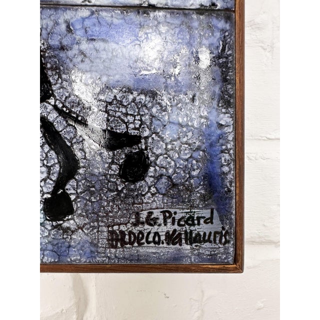 Modernist Ceramic Wall Panel by J.G. Picard, Vallauris, France, 1960s For Sale - Image 10 of 13