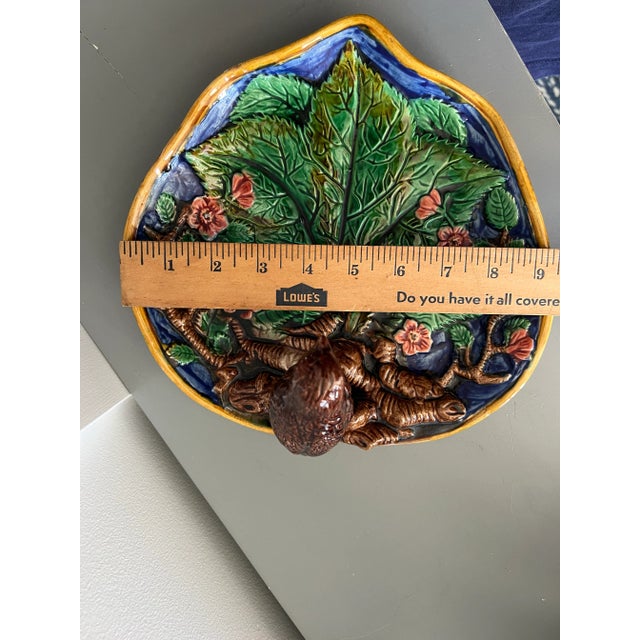 Majolica Leaf Dish With Bird For Sale In Jacksonville, FL - Image 6 of 10