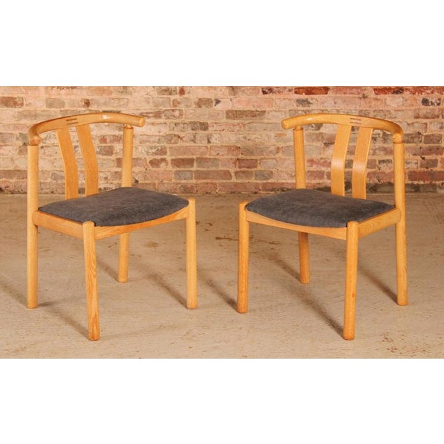 Mid-Century Danish Oak Dining Chairs by Hans J. Frydendal for Boltinge, 1970s, Set of 4 For Sale - Image 3 of 13