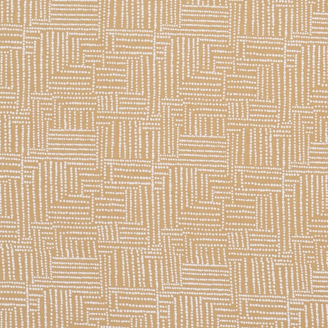 Schumacher x Johanna Ortiz Coco Hand Screen Print Fabric In Black For Sale