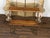 American Midcentury Metal and Wood Two-Tiered Shelving Unit with Twisted Motifs For Sale - Image 11 of 12