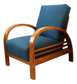 Vintage Adjustable Art Deco Lounge Chair, 1920s