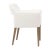Mid-Century Modern White Mid-Century Style Dining Arm Chair For Sale - Image 3 of 5