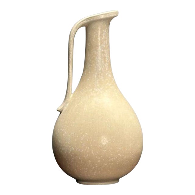 Gunnar Nylund, Swedish Mid-Century Modern, Ceramic Vase, Eggshell Glaze, 1940s For Sale
