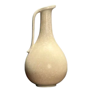 Gunnar Nylund, Swedish Mid-Century Modern, Ceramic Vase, Eggshell Glaze, 1940s