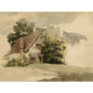Henry Monro, Overgrown Cottage, Early 19th Century, Watercolour For Sale