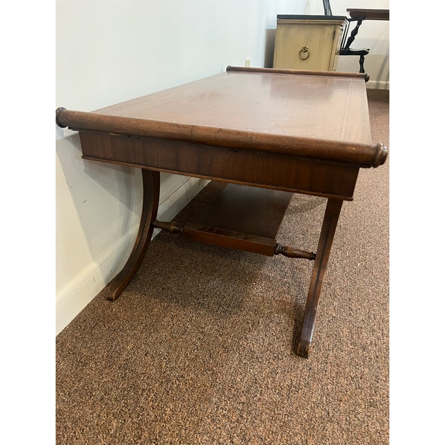 Brown 1940s French Regency Mahongany Coffee Table For Sale - Image 8 of 10