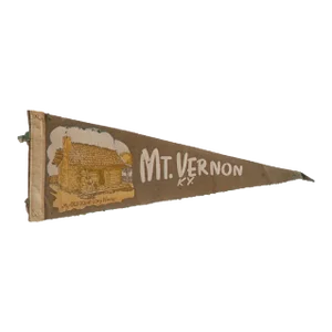 Vintage Mt Vernon Kentucky Felt Flag