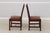 Age: C.2023 Details: High Quality Construction Arts & Crafts Style Stretcher Base Frame Quality Brown Leather Seats...