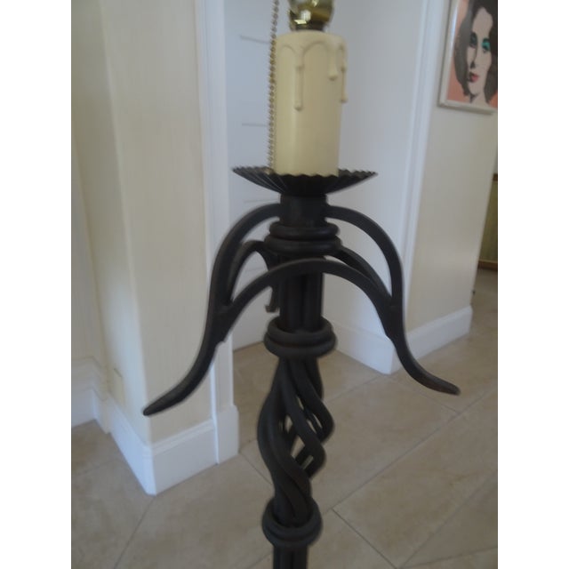 Late 20th Century Paul Ferrante Style Hand Wrote Floor Lamps - a Pair For Sale - Image 4 of 9