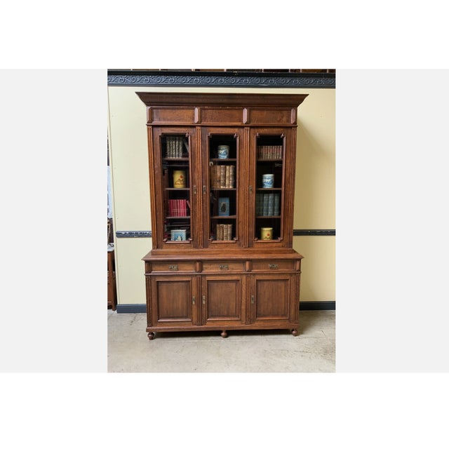 1910s Antique Art Nouveau Bookcase, 1910 For Sale - Image 5 of 10