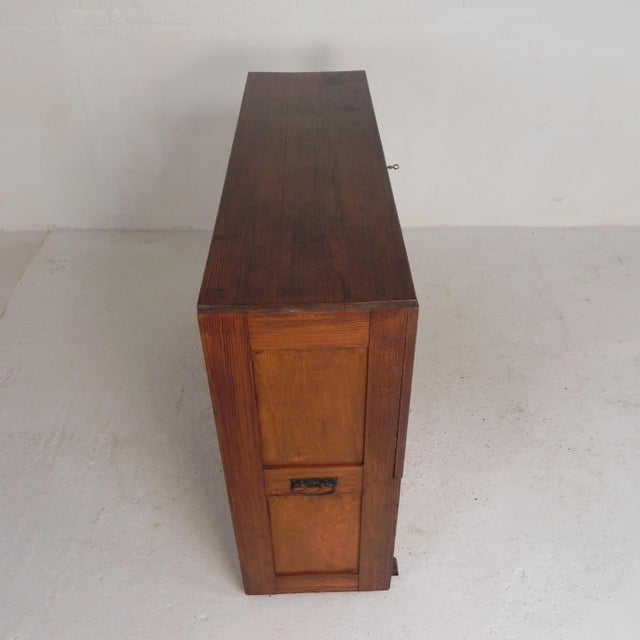Pine School Chart Cabinet, 1930s For Sale - Image 6 of 18