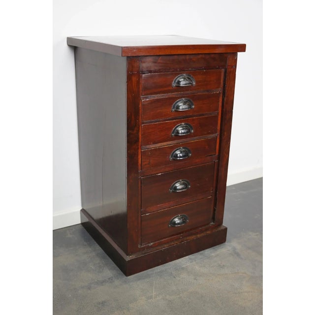 This cabinet was designed and made in circa 1930s in the Netherlands. It features 6 drawers and is made of mahogany with...