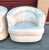 Animal Skin Vintage Milo Baughman Style Leather Swivel Chairs-A Pair For Sale - Image 7 of 12