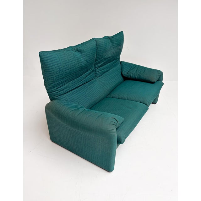 Maralunga Sofa with Ottoman by Vico Magistretti for Cassina, 1970s, Set of 2 For Sale - Image 10 of 18