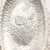 Marvelous elegant art nouveau style hammered tulip motif tray. Mid-century design, graceful oval shape with handles....
