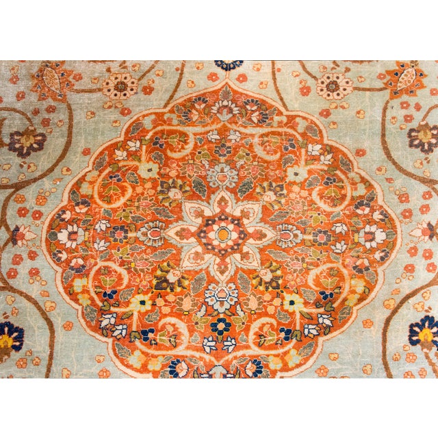 Early 20th Century Persian Hadji Jallili Tabriz Rug For Sale - Image 11 of 15