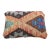 Arteverk Handwoven Afghan Kilim Lumbar Pillow — Brown & Blue Zigzag Diamonds For Sale