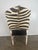 Black 19th Century Italian Armchair With Zebra Upholstery For Sale - Image 8 of 9
