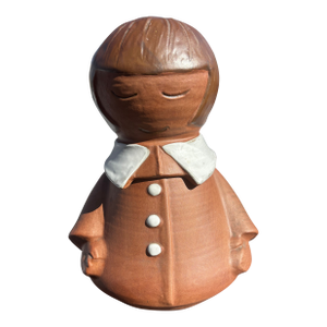 Rare Vintage MCM Stoneware Designs West Young Girl Cookie Jar California Art Pottery Movement