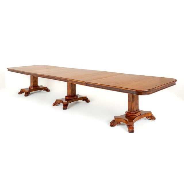 Regency Extendable Dining Table in Walnut by George Bullock, 1920s For Sale - Image 9 of 9