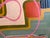 Large Contemporary Abstract Acrylic Painting – Pink Linear & Geometric Expressions For Sale In Atlanta - Image 6 of 11