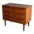 Vintage Danish Modern Teak 3 Drawer Chest Dresser Mid Century Scandinavian Cabinet For Sale