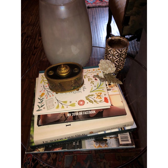 A mid 19th century chinoiserie inkwell with ormolu from France. Circa 1860.