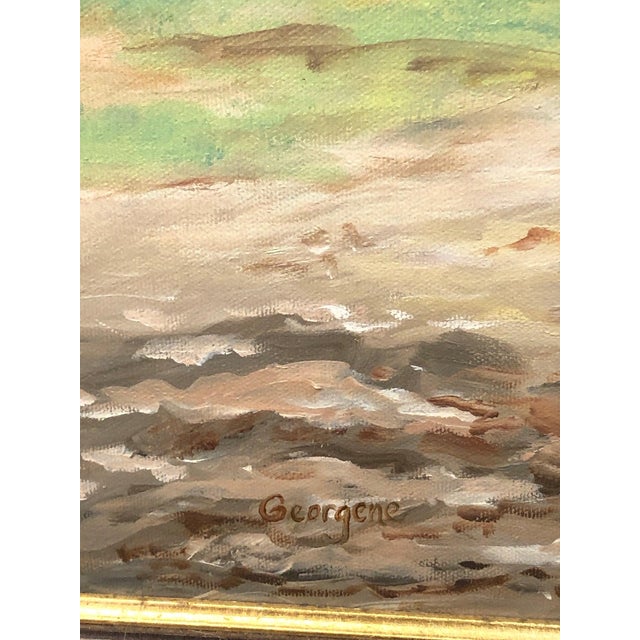 Late 20th Century Horse Riders Original Oil on Canvas Signed on the Bottom For Sale - Image 4 of 5