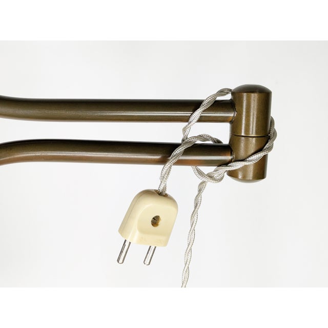 Mid-Century Modern Italian Marble and Brass Floor Lamp in the style of Arredoluce, 1940s For Sale - Image 13 of 14