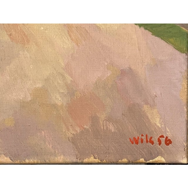 Modern Wilhelm Julien Wils, Landscape, Oil on Canvas, 1956 For Sale - Image 3 of 7