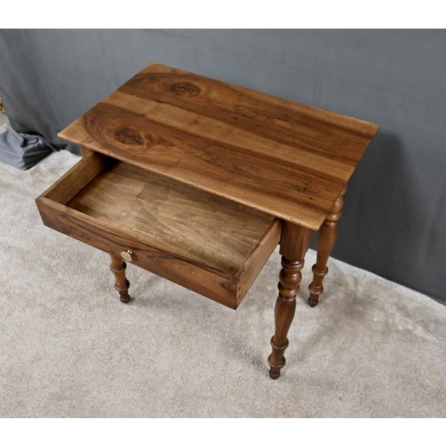 Brown Small Louis Philippe Style Walnut Desk, 19th Century For Sale - Image 8 of 15