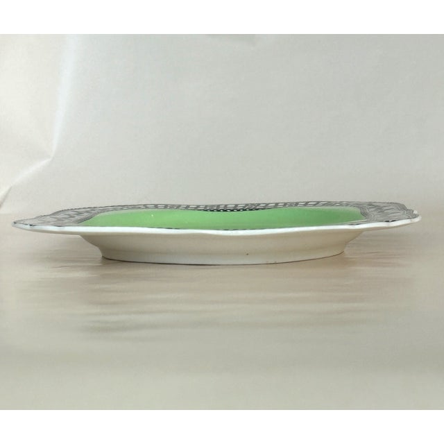 Green Vintage Art Deco Royal Worcester Porcelain Dessert Service - 7 pcs For Sale - Image 8 of 15