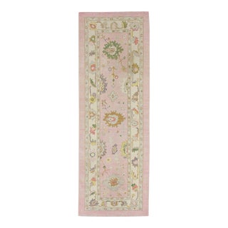 Modern Turkish Oushak Runner 2'10" X 8'5" For Sale