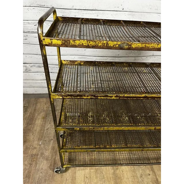 Industrial Cart Rack in Iron For Sale - Image 6 of 9