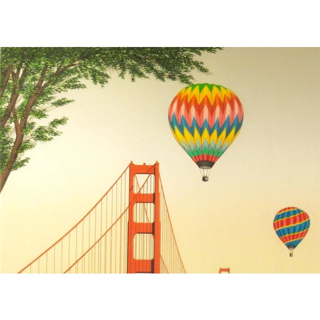 Printmaking Materials Fanch (Francois Ledan), Golden Gate Bridge, San Francisco, 1988 For Sale - Image 7 of 12
