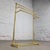 Late 20th Century Hollywood Regency Style Solid Brass Freestanding Towel Stand Triple Tiered Bars For Sale - Image 10 of 18