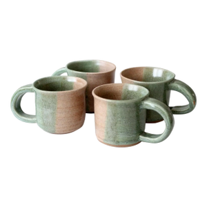 Vintage Studio Pottery Mug Set of 4