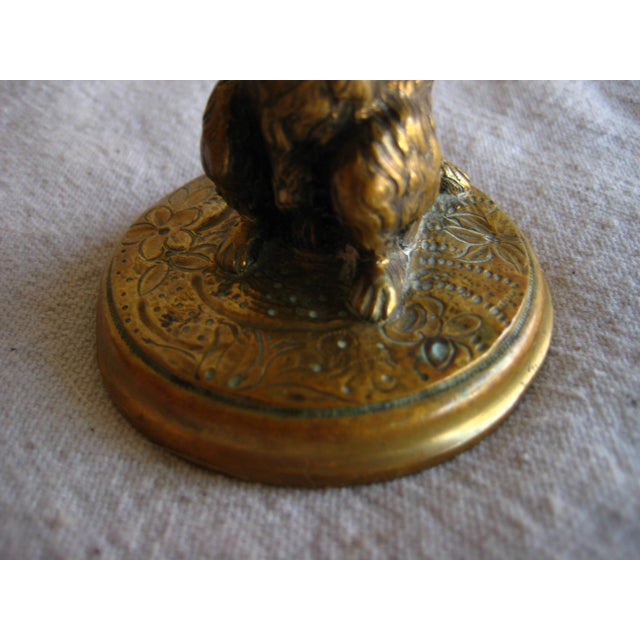 Bronze French Dog Thimble Holder 19 Century For Sale - Image 8 of 9