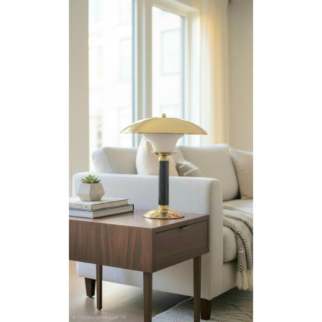 Jumo 350 Grand Luxe Lam in Brass and Metal, 1960s For Sale - Image 6 of 13