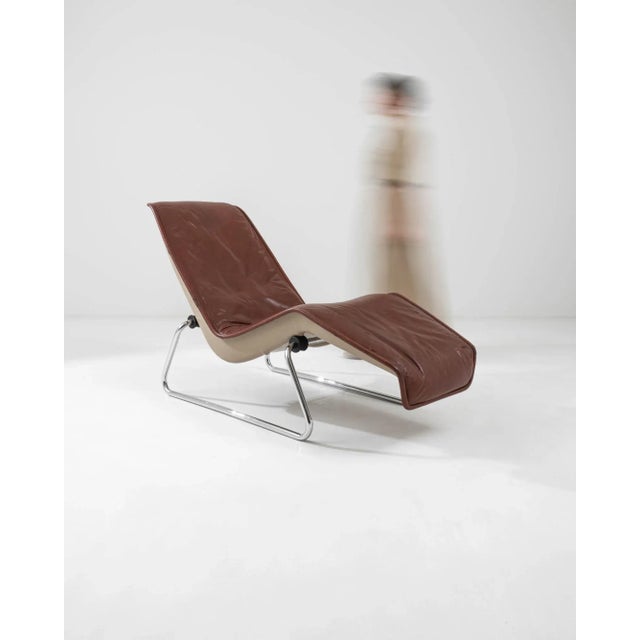 Contemporary 20th Century German Leather Armchair For Sale - Image 3 of 8