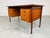 Beautiful teak Scandinavian Writing Desk in the manner of Arne Vodder having a file drawer on the left, 3 drawer on the...