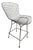 Caged Chrome Metal Bar Stool, in the Style of Bertoia For Sale