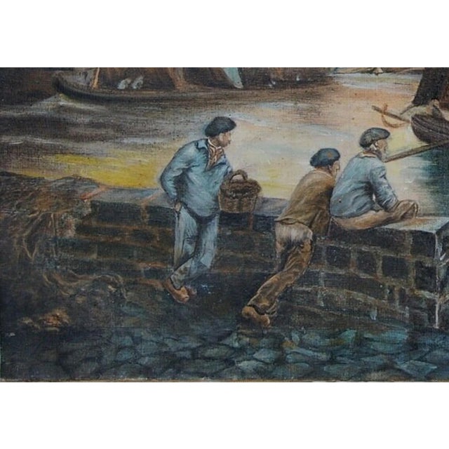 1970s Vintage Seascape Oil Painting, Ukrainian Soviet Art, 1970s 45-65 For Sale - Image 5 of 6