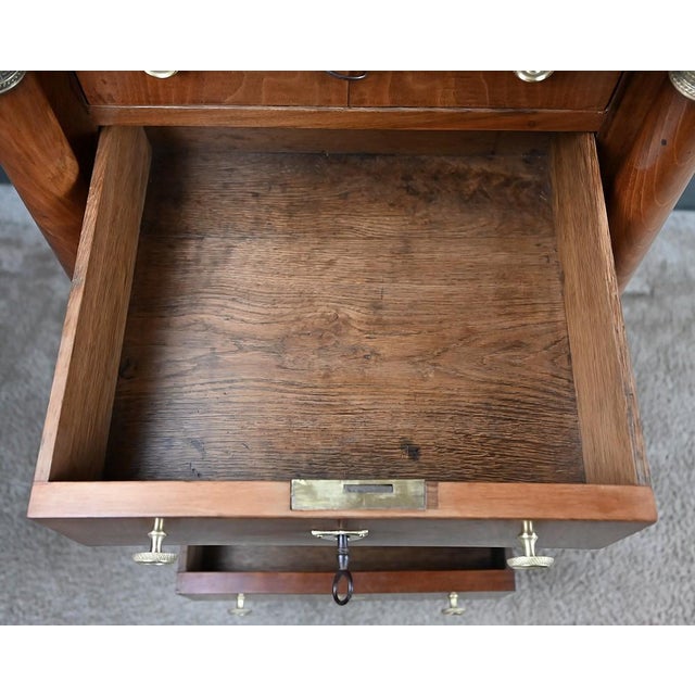 Late 19th Century Empire Walnut Living Room Cabinet For Sale - Image 14 of 18