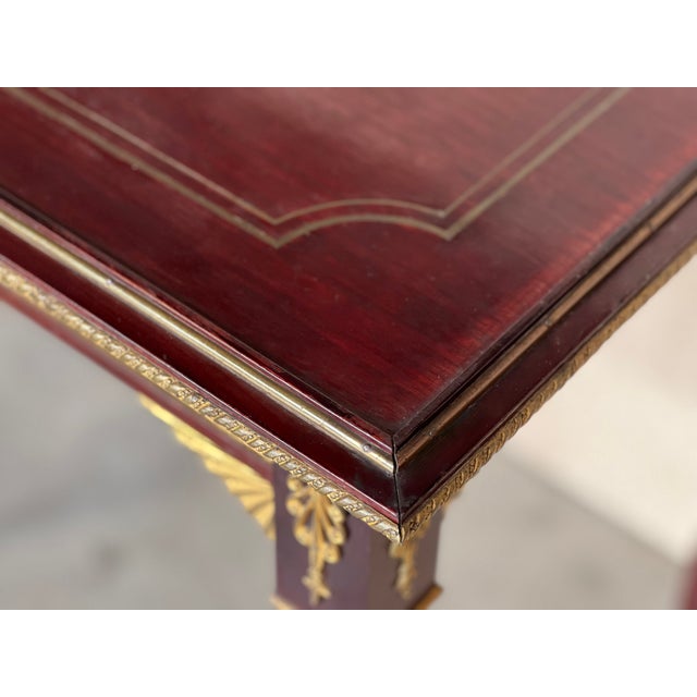 Late 19th Empire Style Rectangular Coffee or Side Table in François Linke Style For Sale - Image 10 of 11