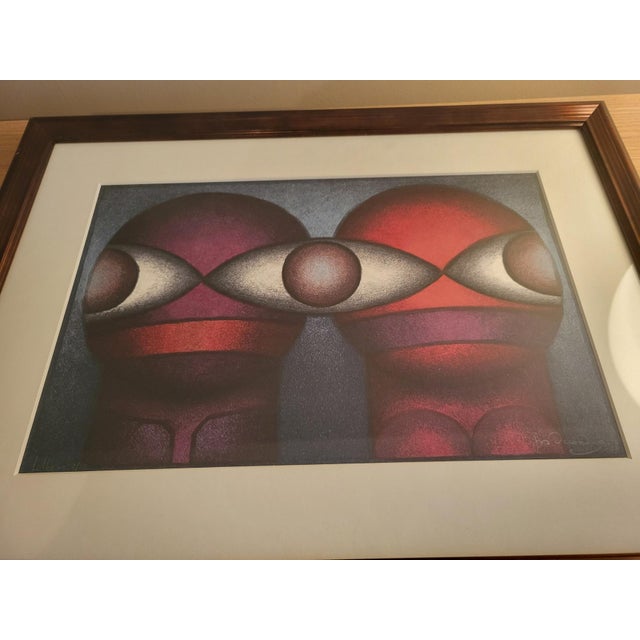 Jos Decordier, Composition with Two Figures, 1970s, Lithograph For Sale - Image 5 of 10