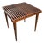 1950s Mid-Century Modern Slatted Walnut Side Table by Mel Smilow For Sale
