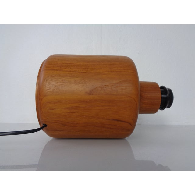 Vintage Teak Table Lamp from Kirk, Denmark, 1960s For Sale - Image 9 of 12